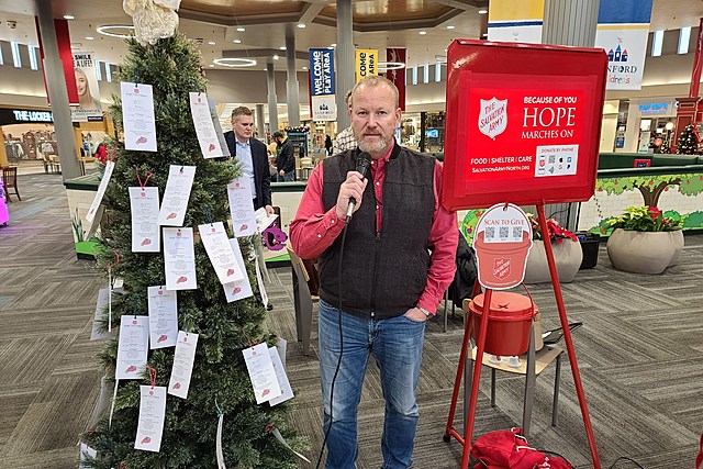 BisMan Salvation Army Red Kettle Kickoff -Helping Our Community
